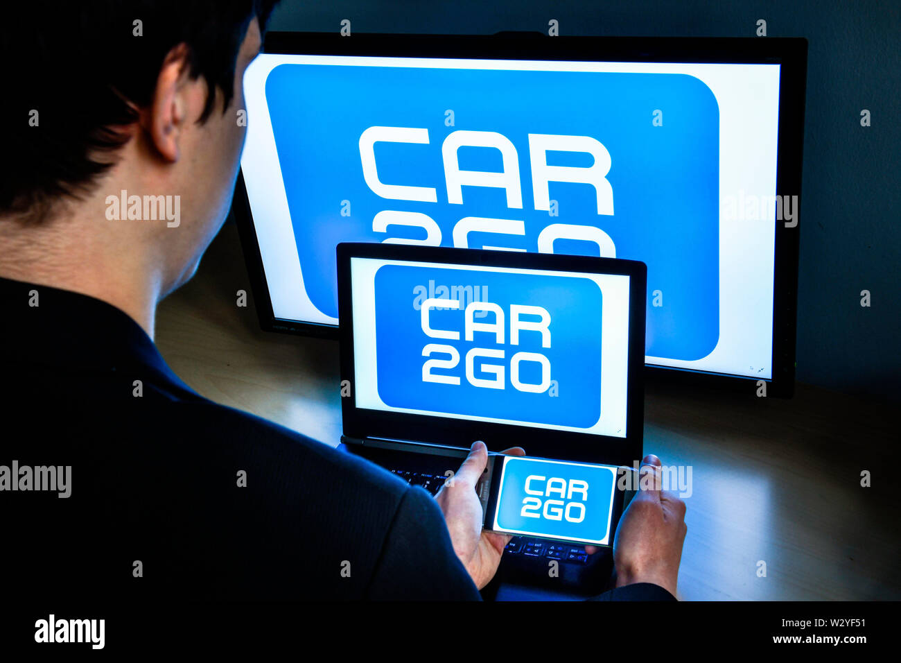 Logo Car2Go Stockfoto