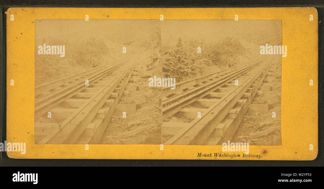 Mount Washington Railway, von Robert N Dennis Sammlung von stereoskopische Ansichten Stockfoto