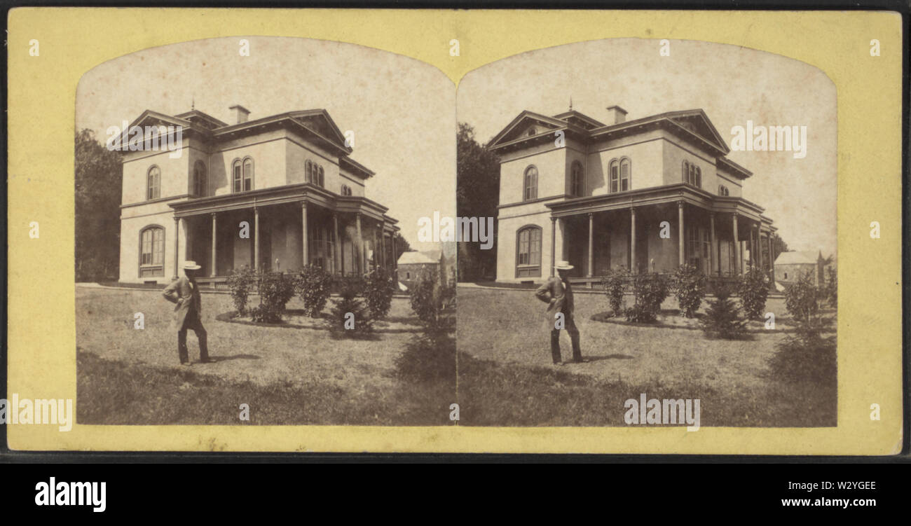 Herr Martin's Residence, llwellyn Park, Orange, NJ, von Robert N Dennis Sammlung von stereoskopische Ansichten Stockfoto