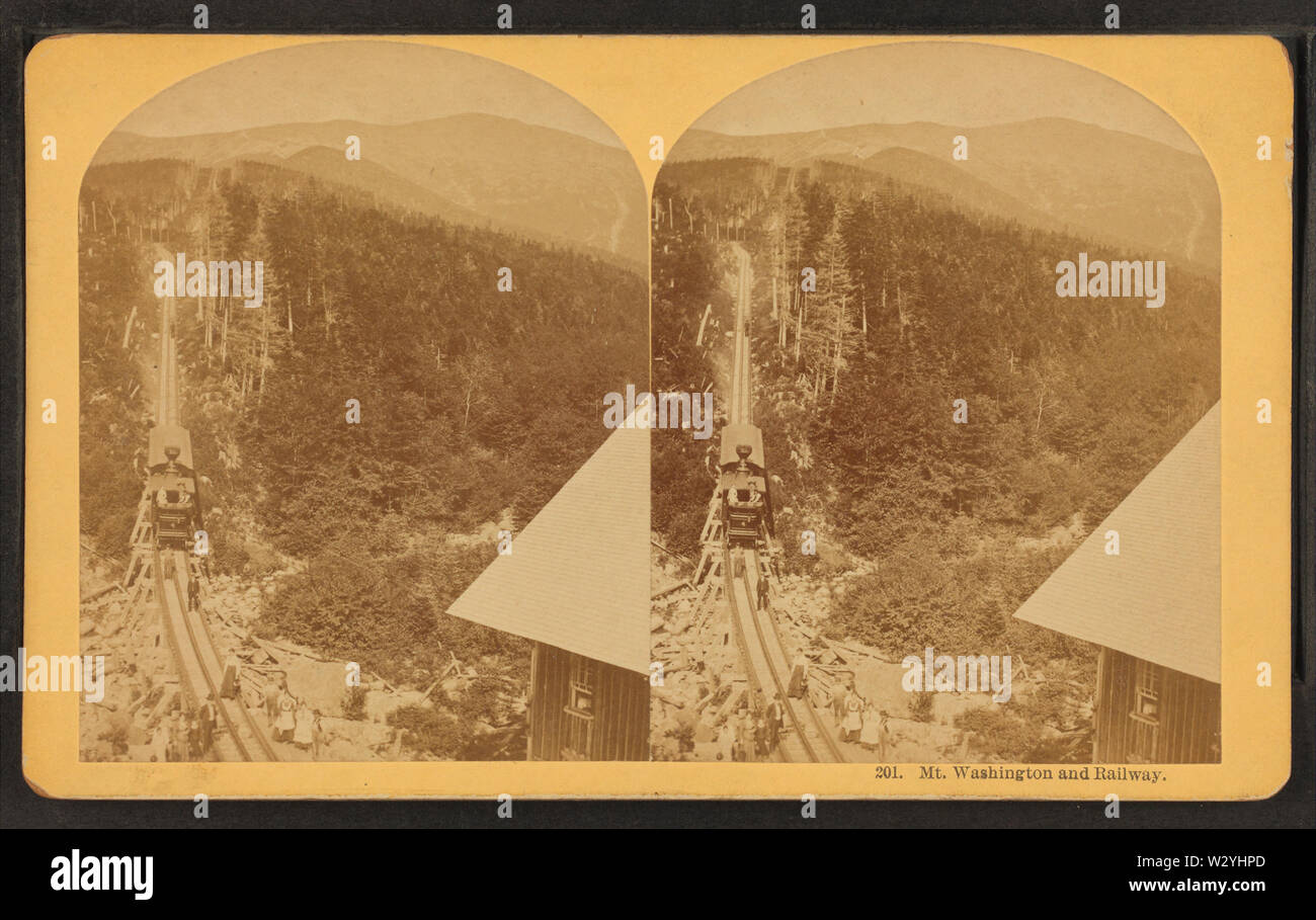 Mt Washington und Bahnhof, von Kilburn Brüder 3. Stockfoto