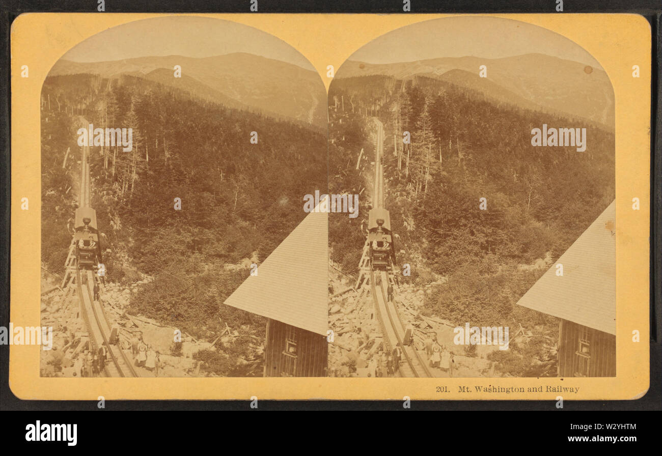 Mt Washington und Bahnhof, von Kilburn Brüder 2. Stockfoto