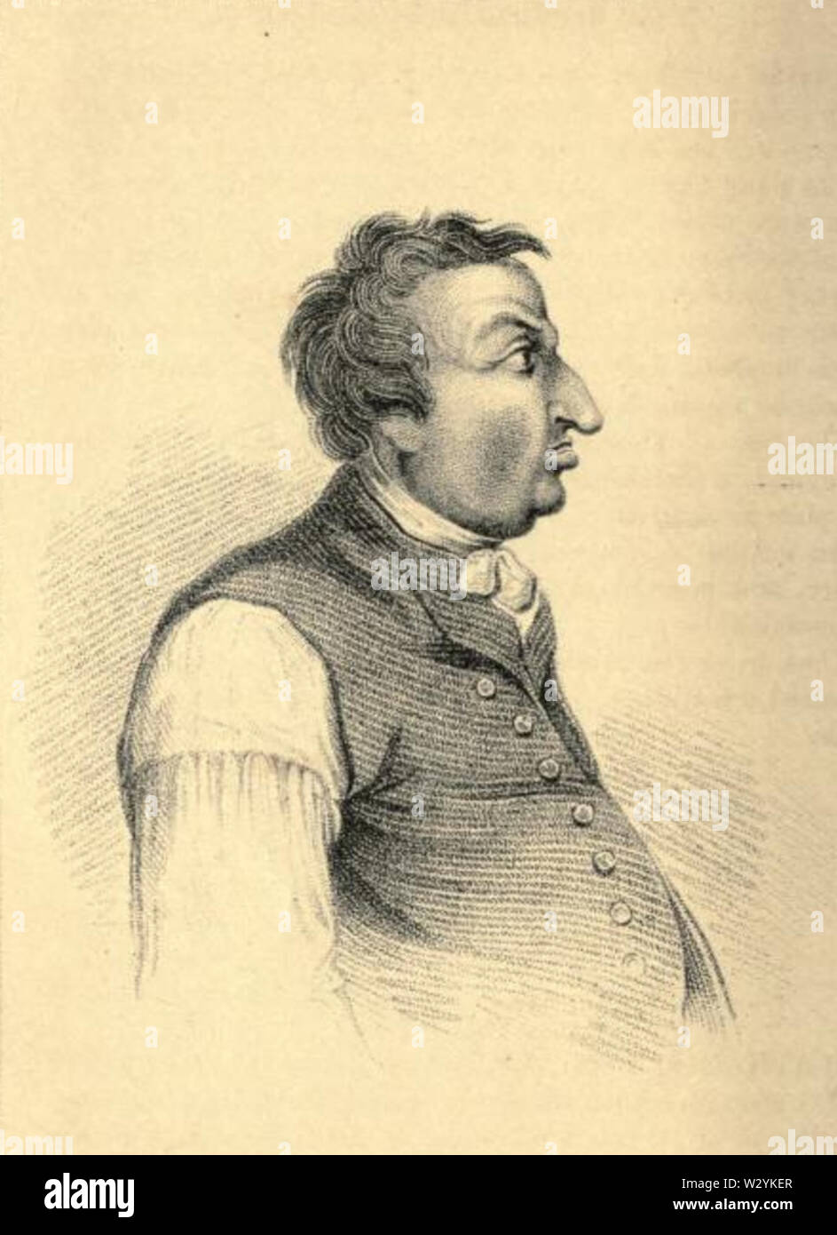 Nathaniel Bentley Skizze Stockfoto