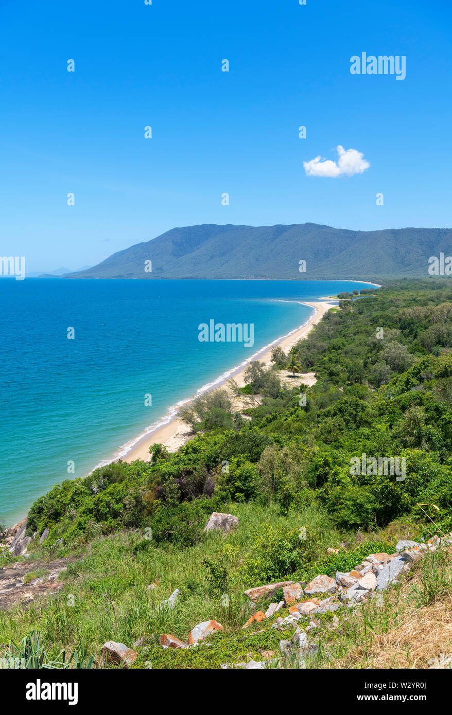 Wangetti Beach von Rex Lookout, Captain Cook Highway, North Queensland, Australien Stockfoto