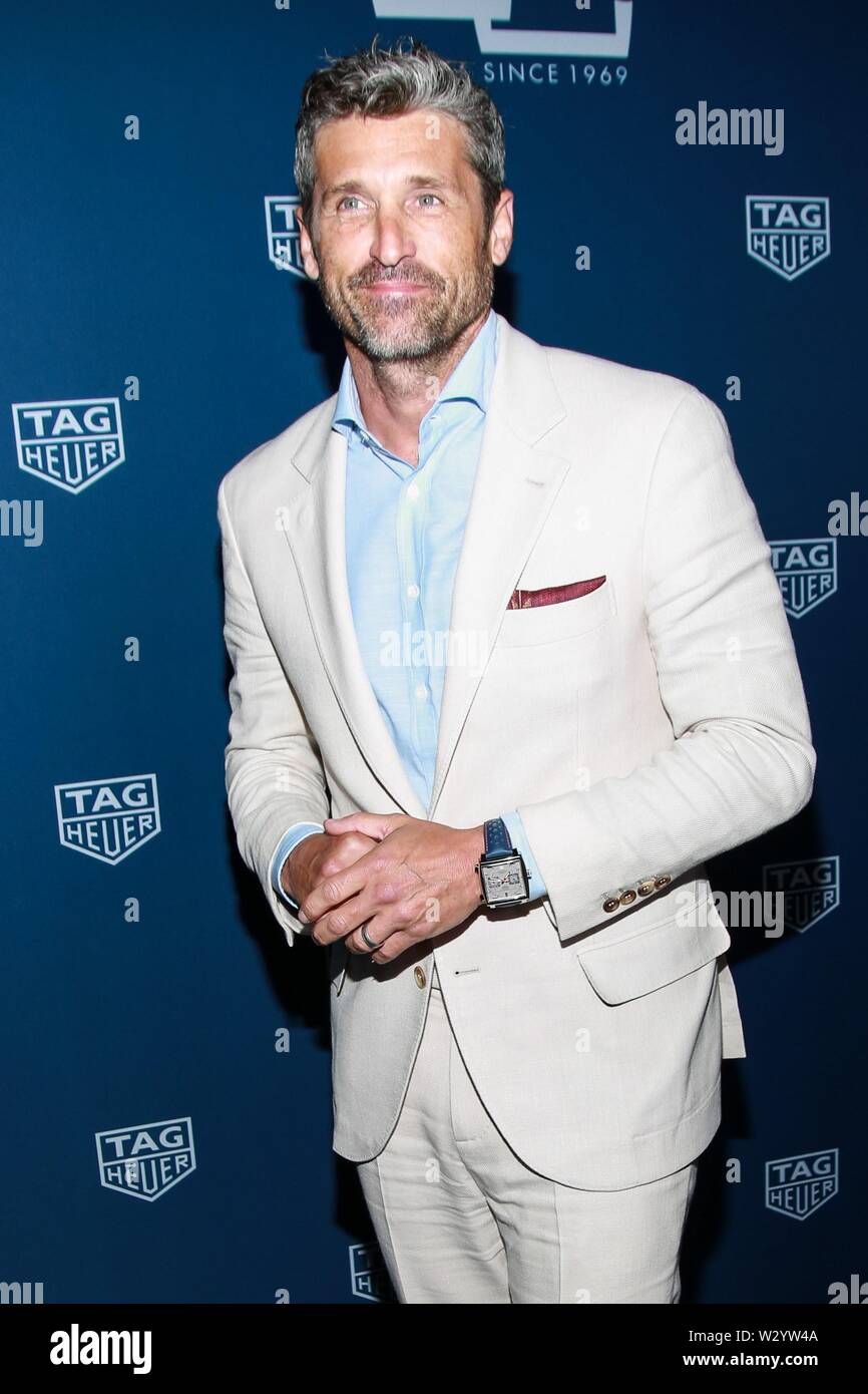 Patrick Dempsey bei der Ankunft für 50. Geburtstag TAG Heuer Monaco Zeitmesser Launch Party, Cipriani, 25 Broadway, New York, NY 10. Juli 2019. Foto: Jason Mendez/Everett Collection Stockfoto