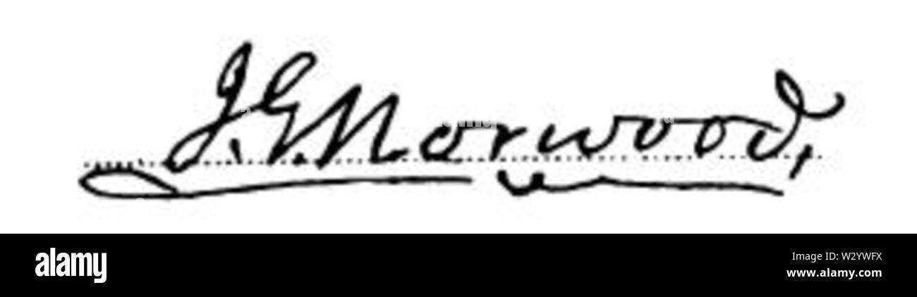 NorwoodSignature Stockfoto