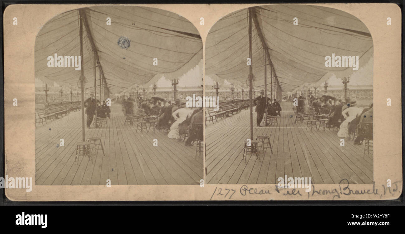 Ocean Pier, Long Branch, New Jersey, Robert N Dennis Sammlung von stereoskopische Ansichten 2. Stockfoto