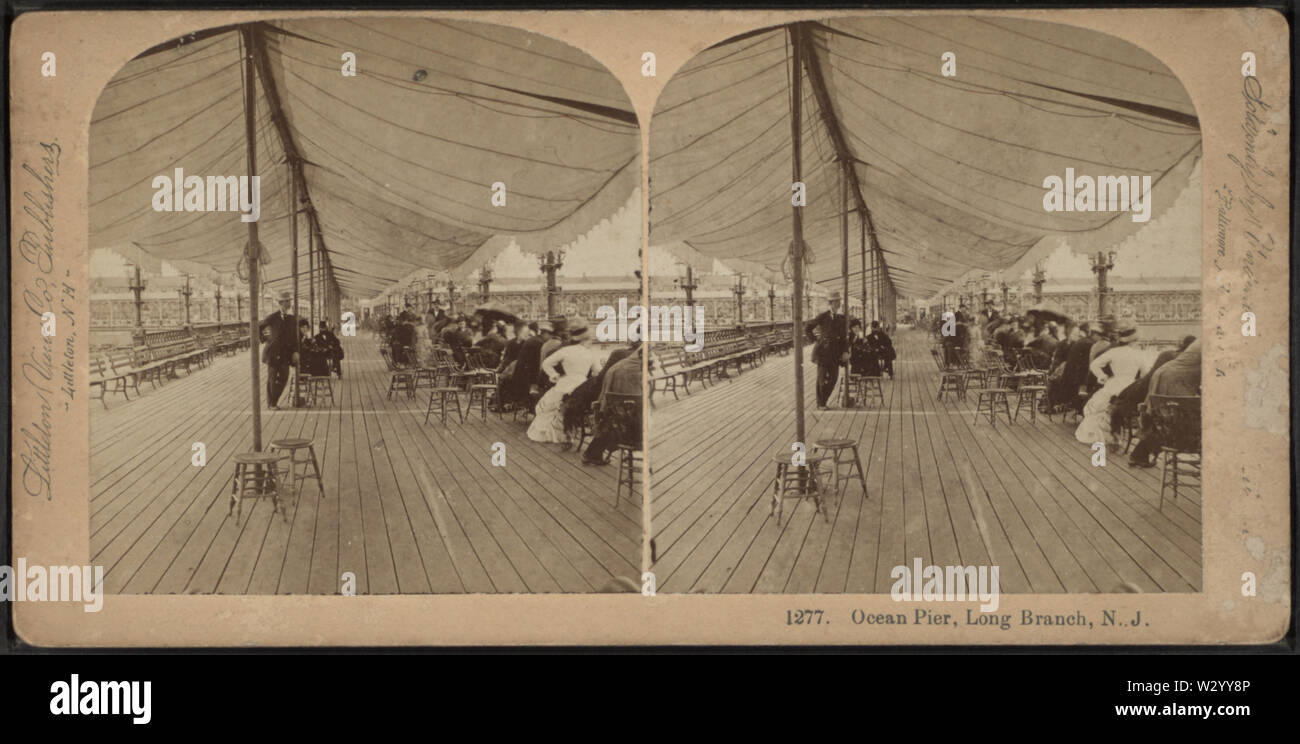 Ocean Pier, Long Branch, New Jersey, Robert N Dennis Sammlung von stereoskopische Ansichten 6. Stockfoto