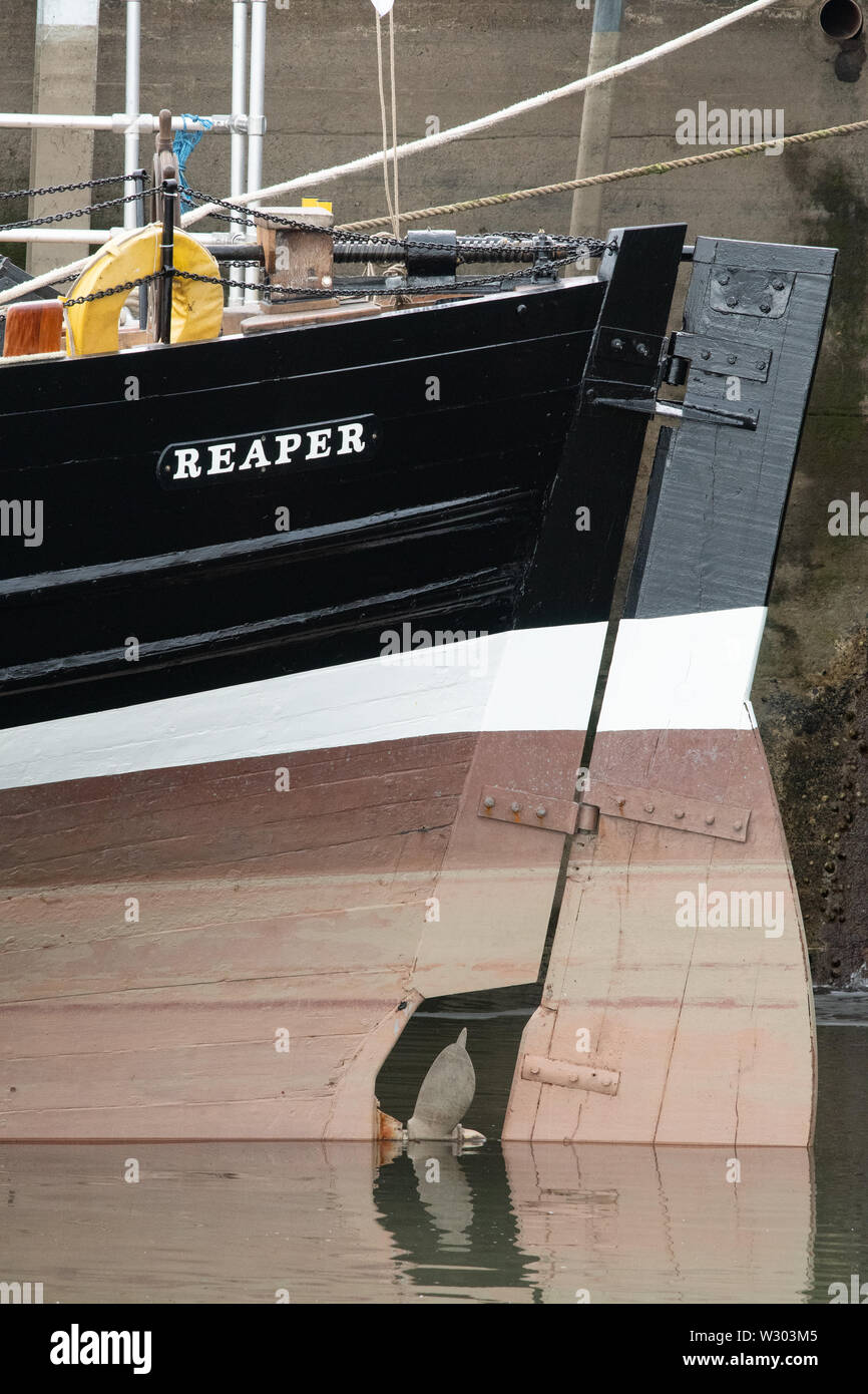 Reaper Boot, einem Fife Segeln Hering Drifter, Anstruther, Fife, Schottland, Großbritannien Stockfoto