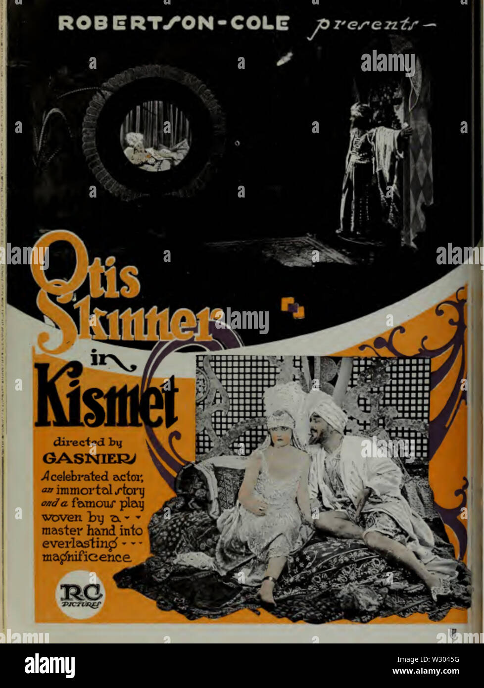 Otis Skinner in Kismet von Louis J Gasnier 2 Film täglich 1920 Stockfoto