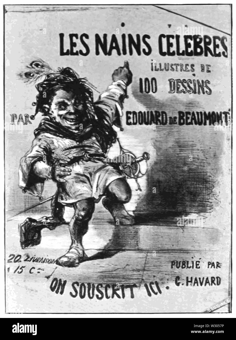 PP D038 les nains celebres von Edouard de Beaumont Stockfoto