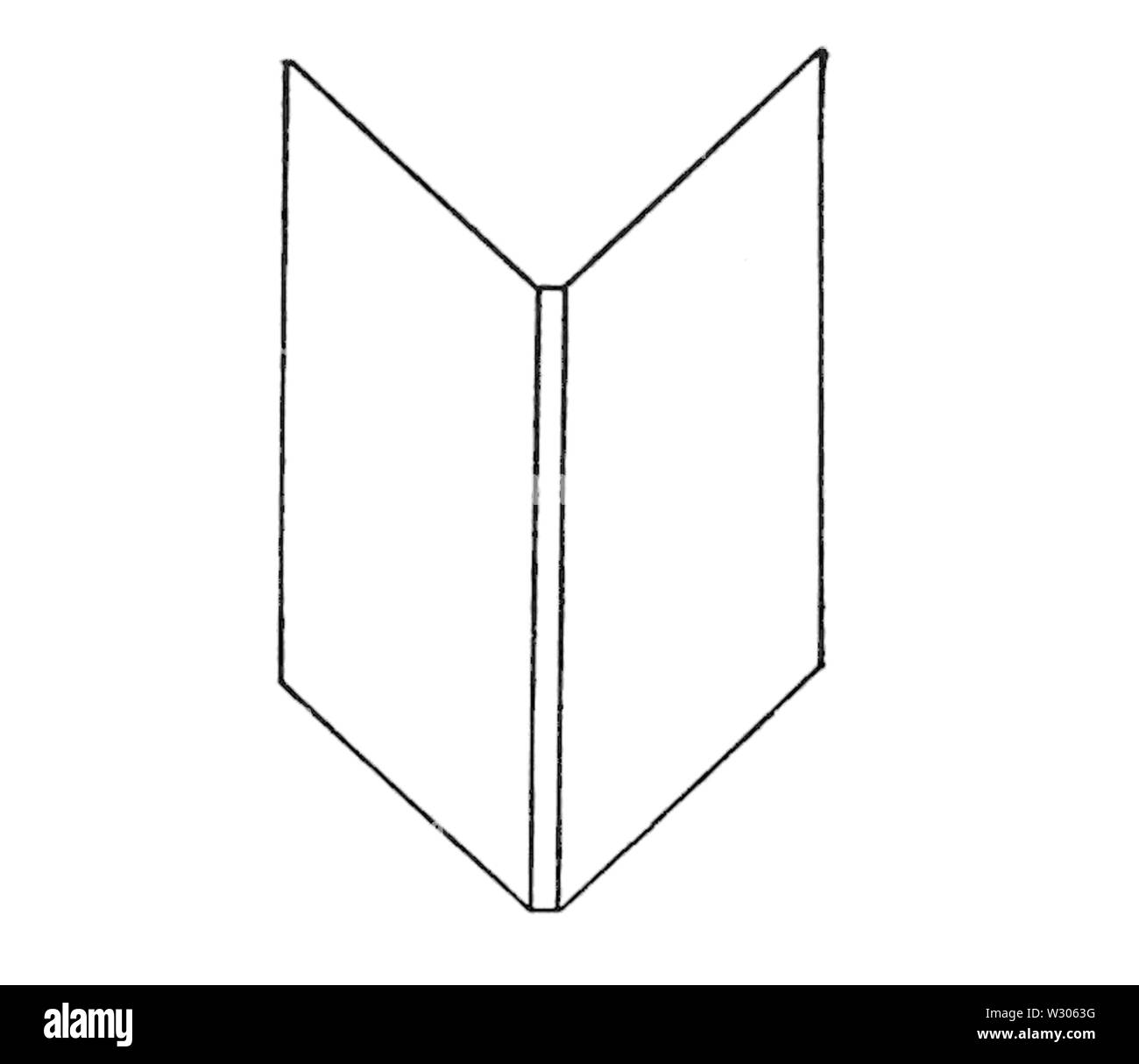 PSM V54 D 322 einfache Form erzeugen optische Täuschung 1. Stockfoto