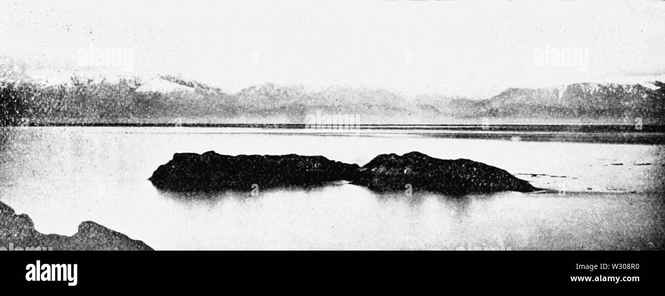 PSM V60 D206 die olympischen Berge über die Straße von fuca gesehen Stockfoto