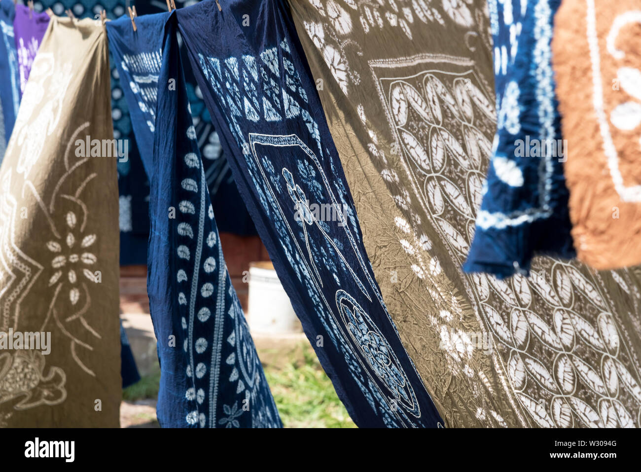 Typisch chinesischen Batik. Yunnan, China Stockfoto