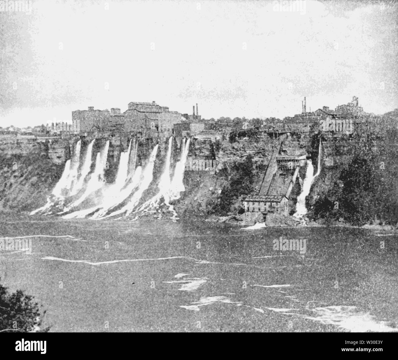 PSM V66 D 499 American Bank des Niagara Flusses unterhalb der Fälle Stockfoto