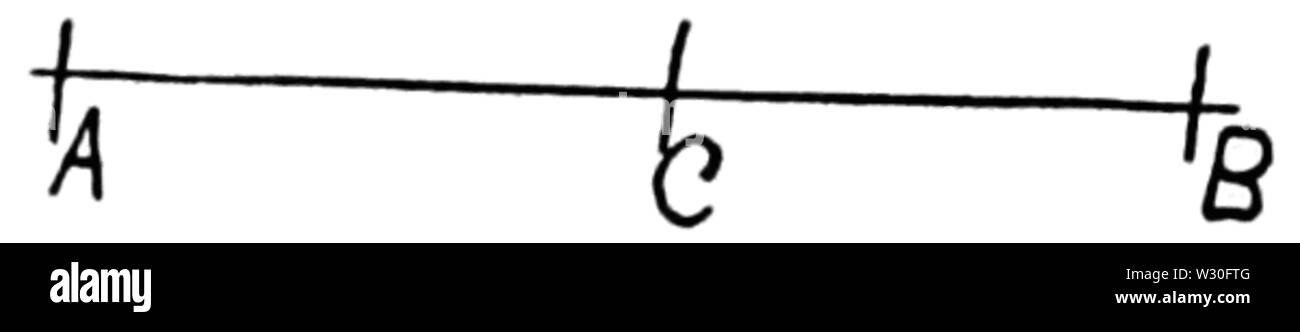 PSM V68D028 Lineare Axiom von Pasch Stockfoto