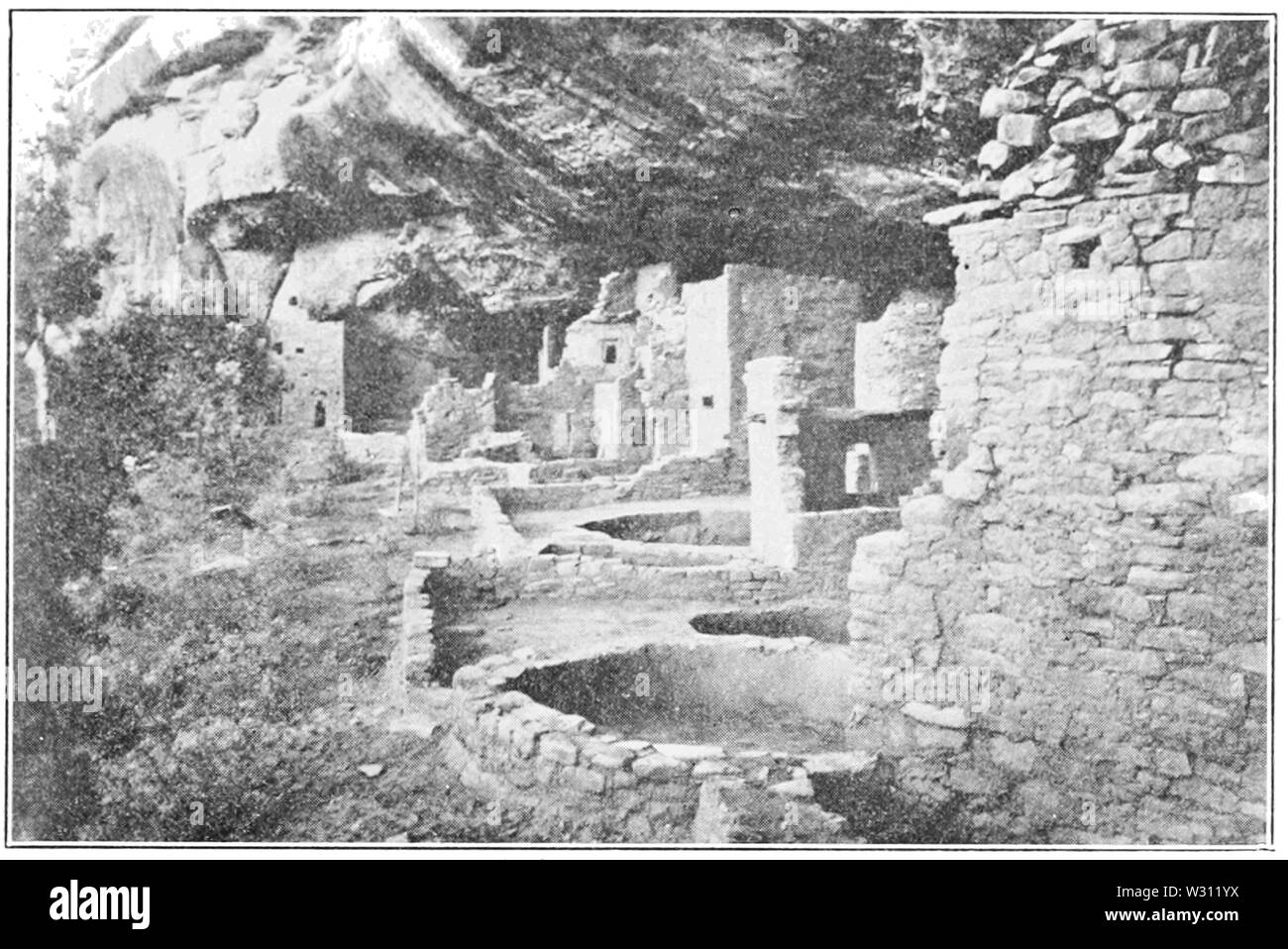 PSM V80 D 551 Cliff Palace Mesa Verde National Park Stockfoto