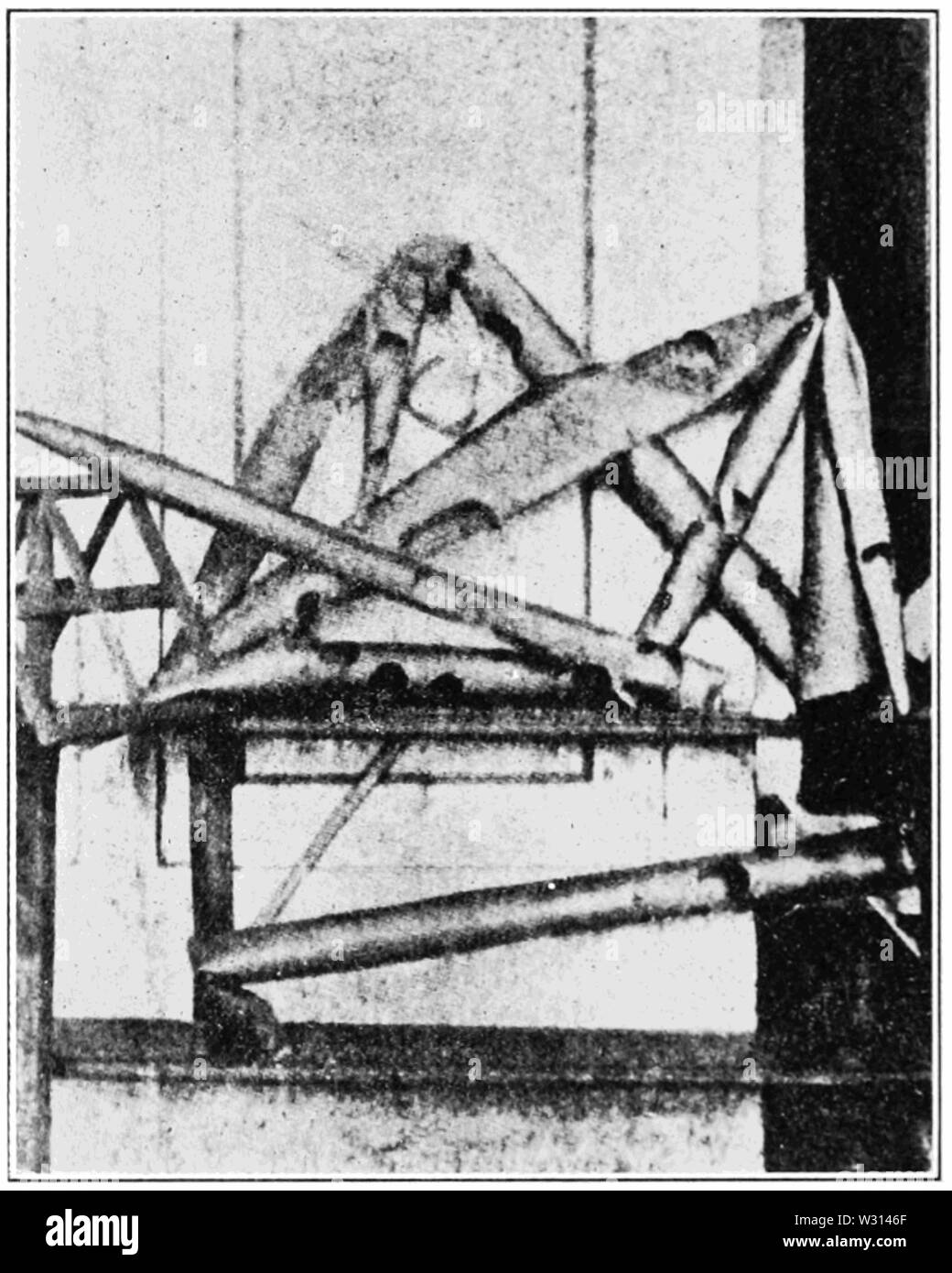 PSM V83 D032 Orgelpfeifen, die durch Zinn Krankheit befallen wurden. Stockfoto