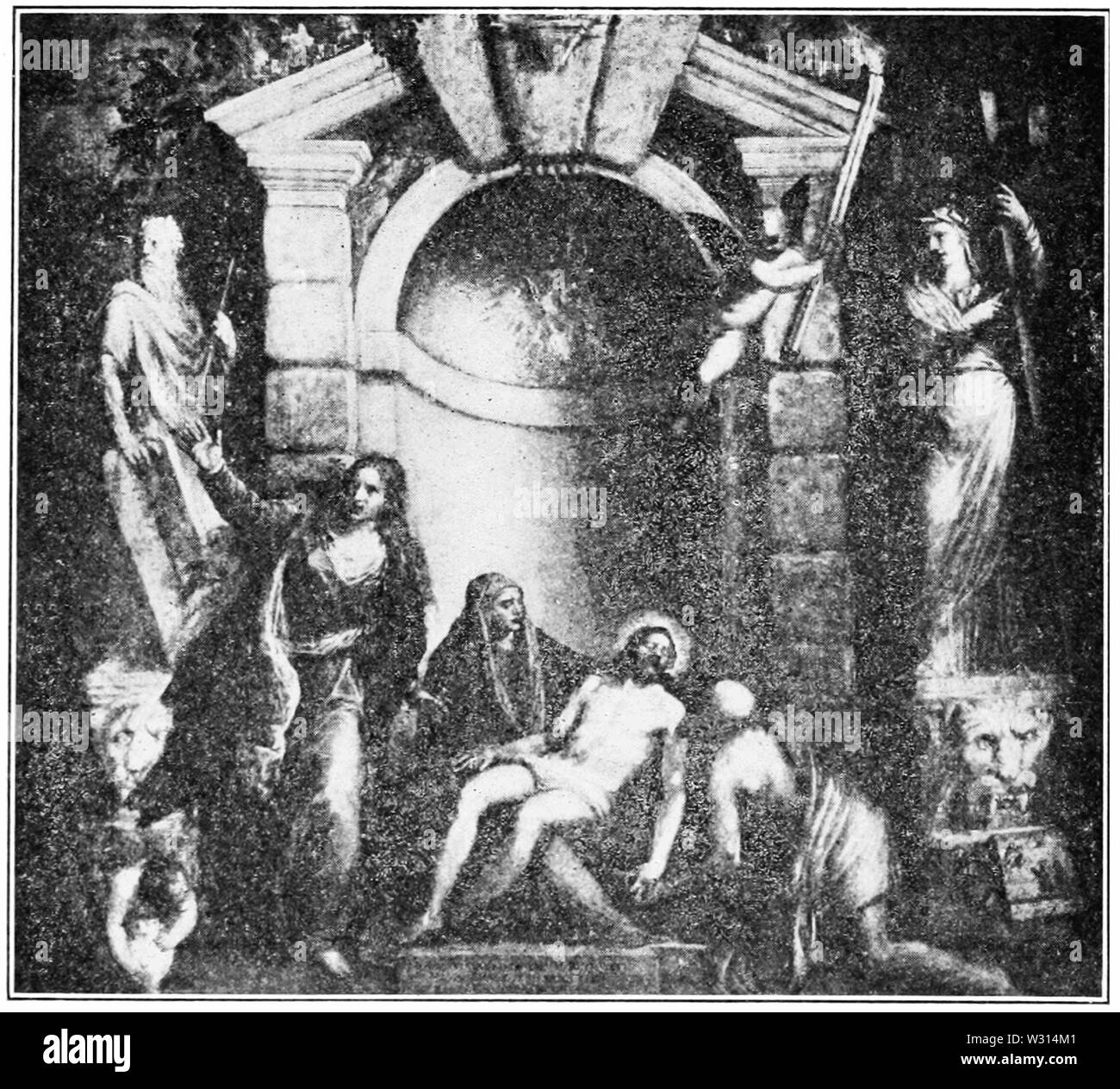 PSM V85 D 163 Pieta von Tizian und Palma die jüngere Stockfoto