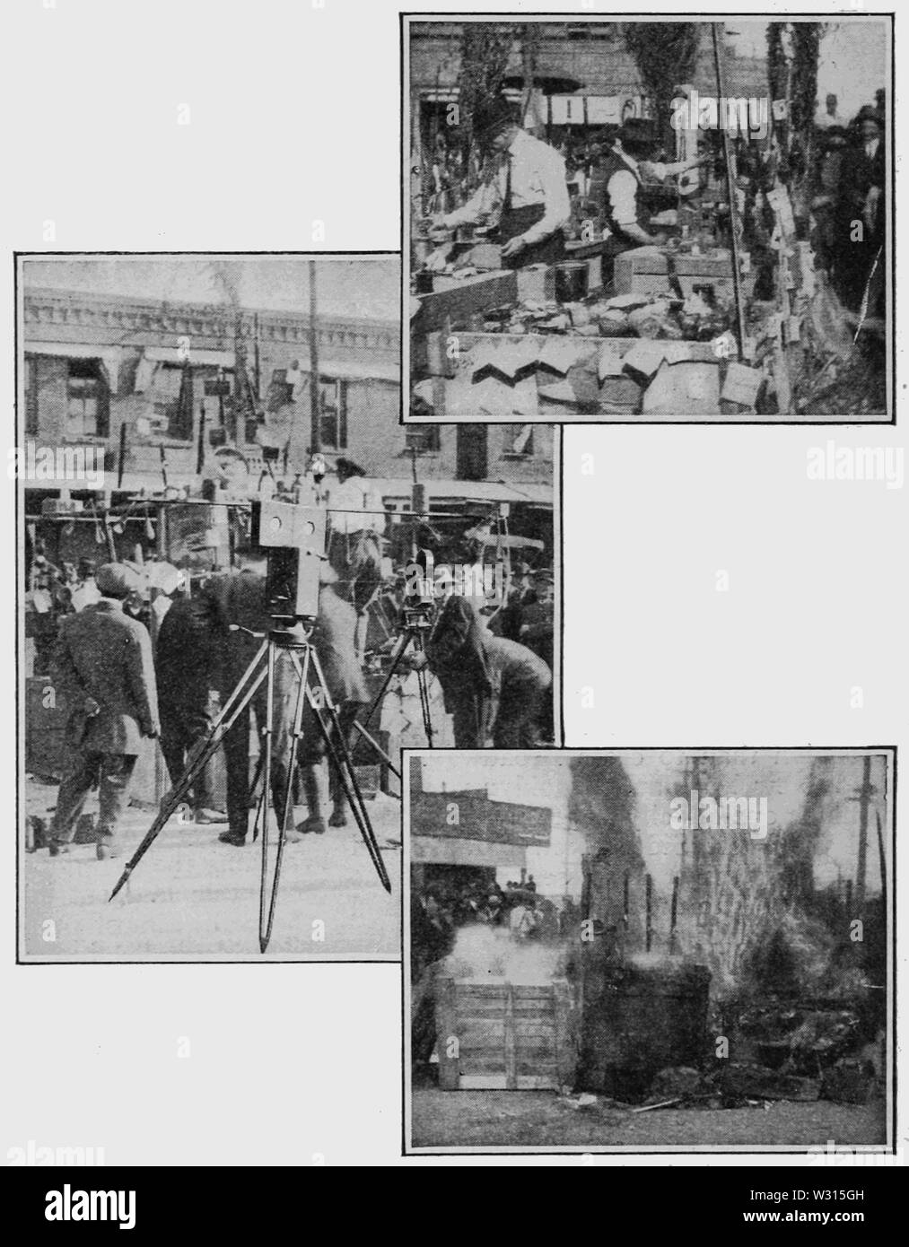 PSM V88 D092 Polizei zerstört illegale Drogen in Los Angeles 1916 Stockfoto