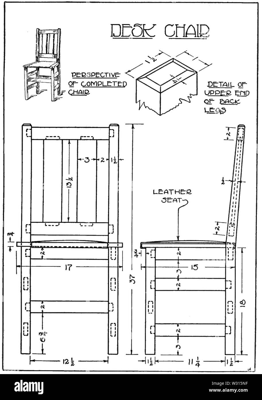 PSM V88 D 143 ein Handwerker Schreibtischstuhl Stockfoto