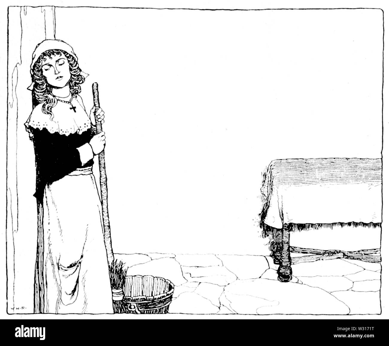 Seite 115 alte Geschichten (Perrault, Robinson) Stockfoto