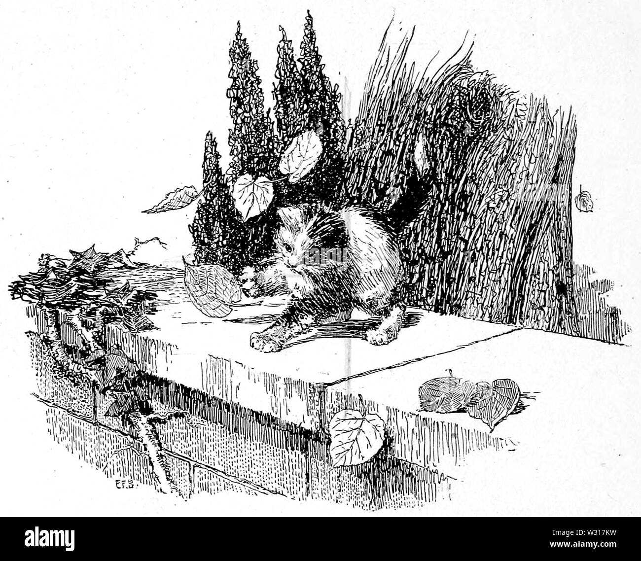 Seite 178 Abbildung im Kamin Sphinx Stockfoto