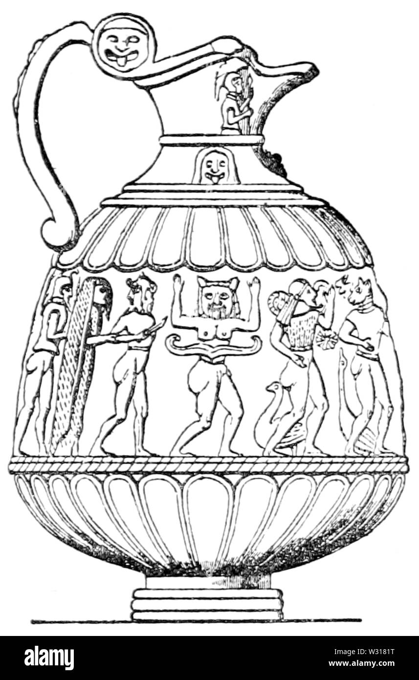 Seite 232 Abb. 21, Detailbild Folk-Lore, Vol 14. Stockfoto