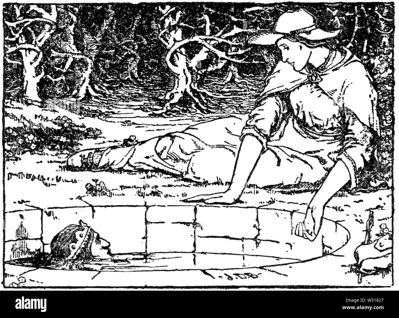 Seite 234 Abbildung in Englisch Märchen Stockfoto