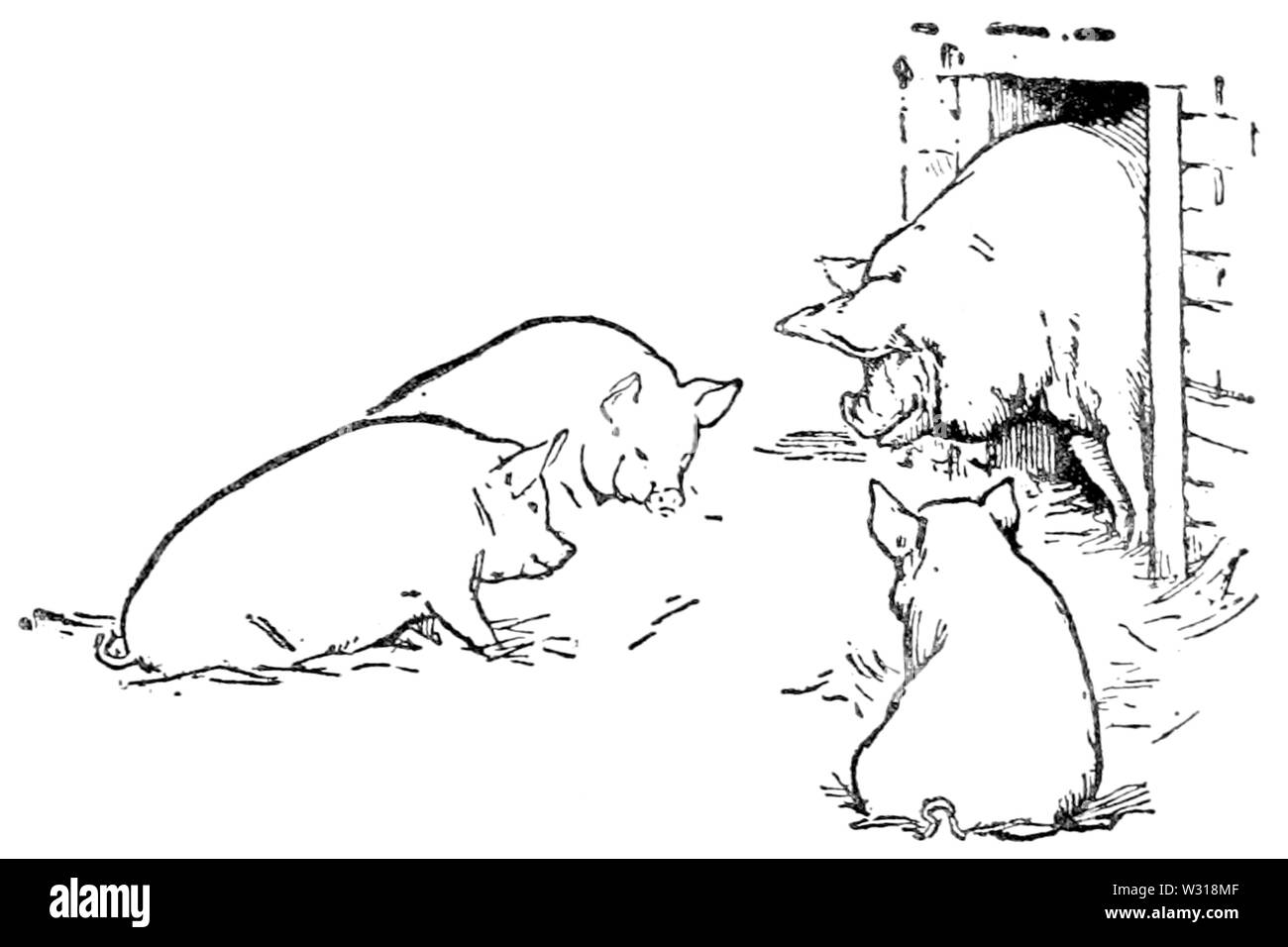 Seite 69 Abbildung in Englisch Märchen Stockfoto