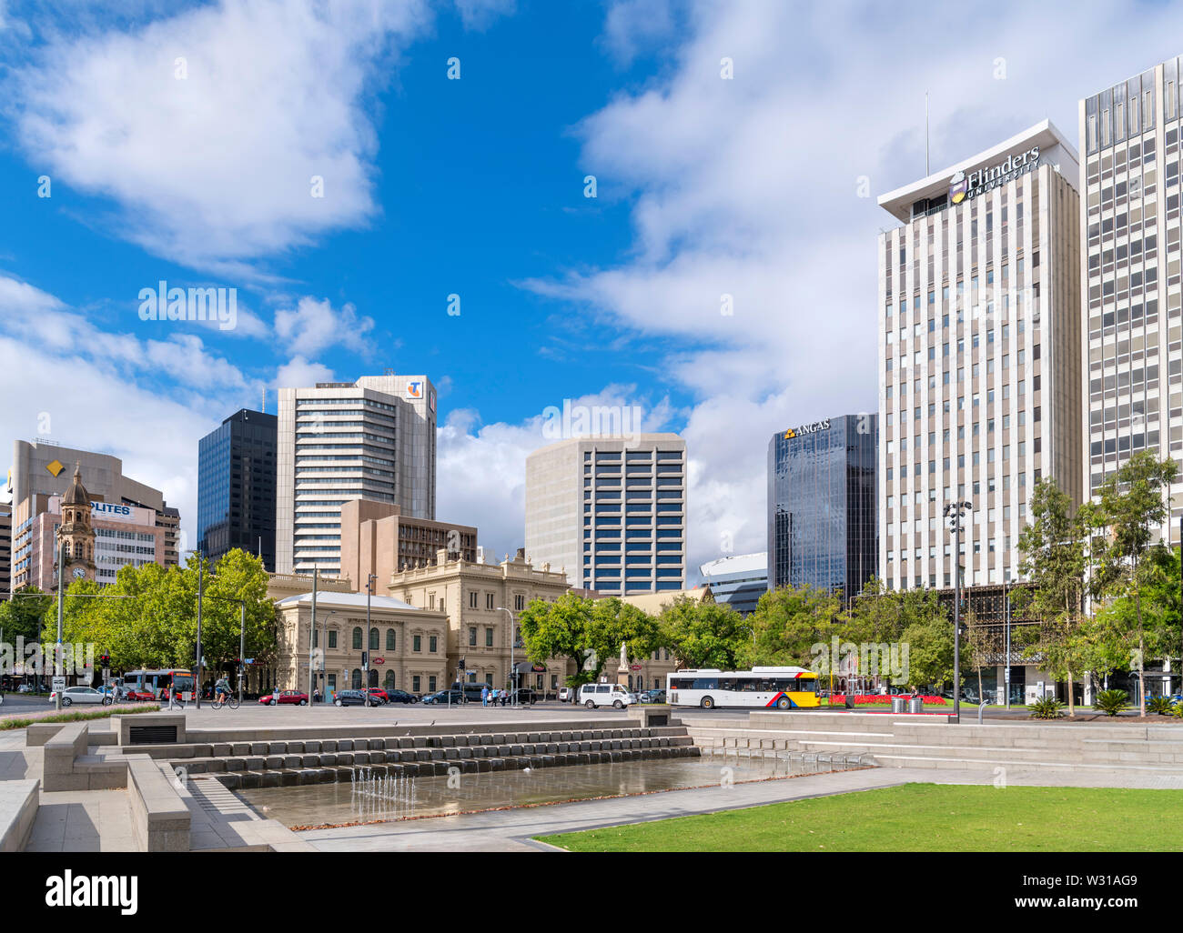 Victoria Square im Central Business District (CBD), Adelaide, South Australia, Australien Stockfoto