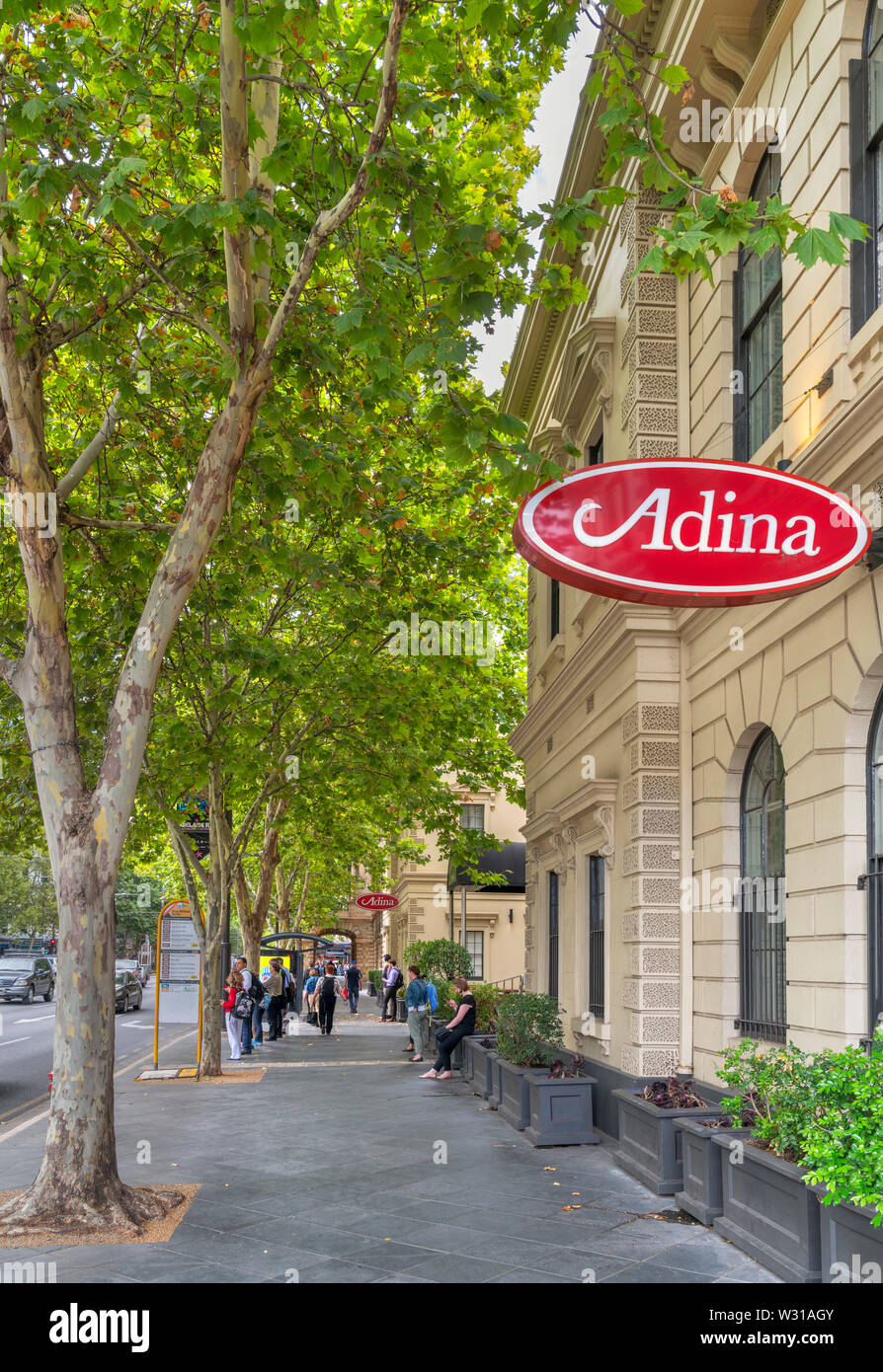 King William Street im Central Business District (CBD), Adelaide, South Australia, Australien Stockfoto