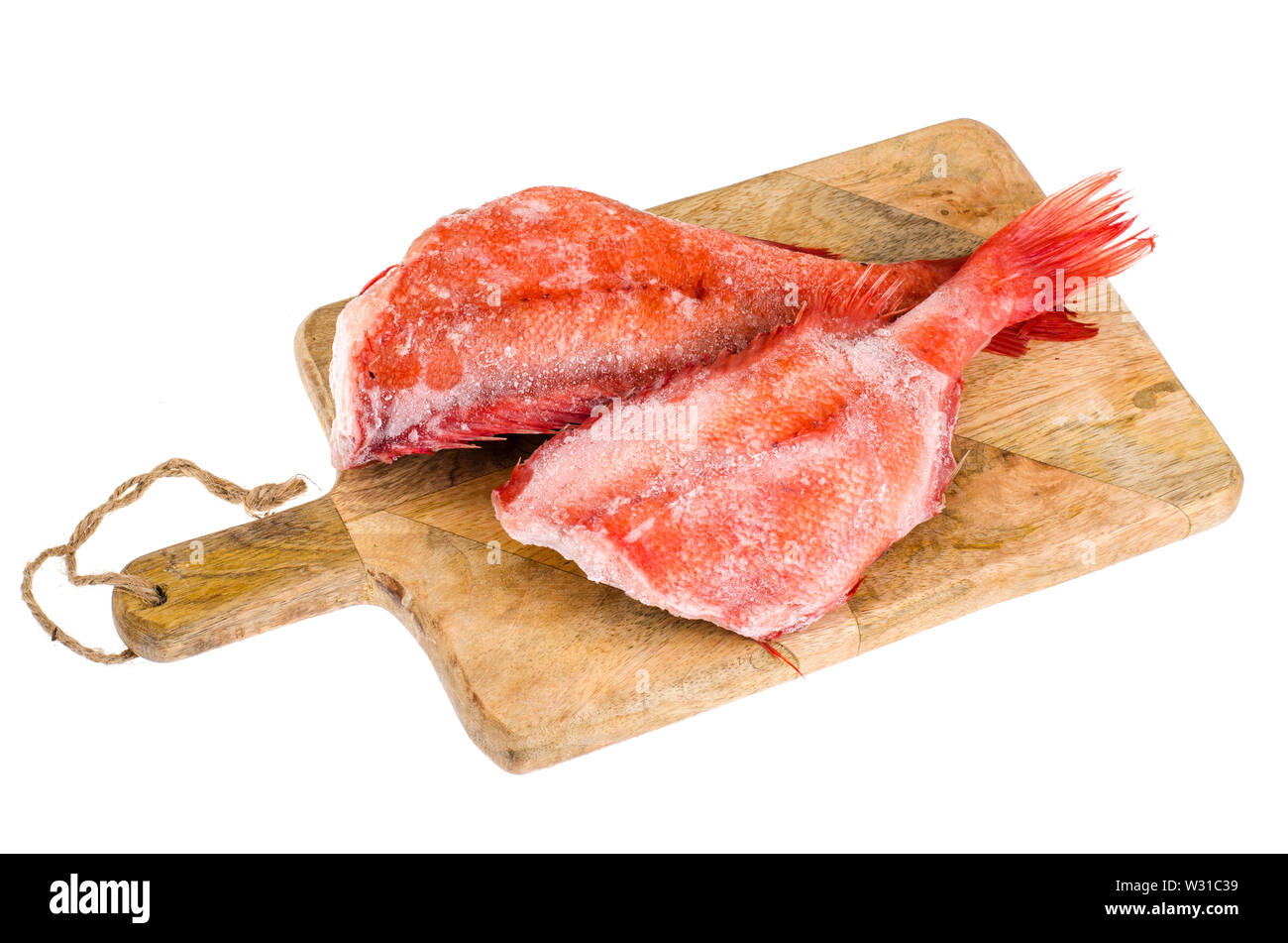 Frozen Red Sea Bass Stockfoto