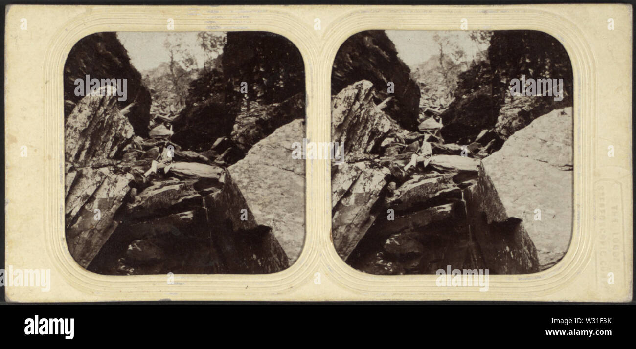 Plauterkill Lücke, Catskill Mountains, der durch die London Stereoscopic View Co Stockfoto