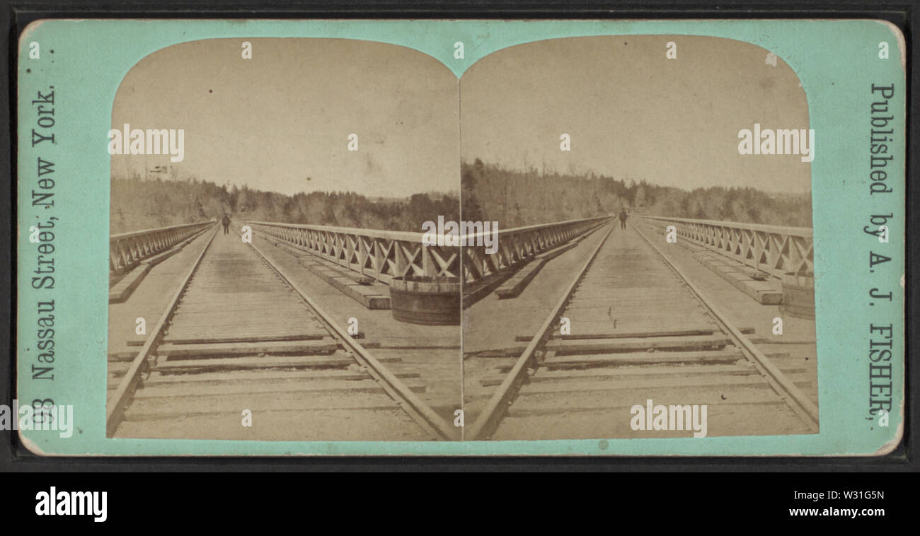 Portage Brücke, NY, von Fisher, EINEM J (Albert J), 1842-1882 Stockfoto