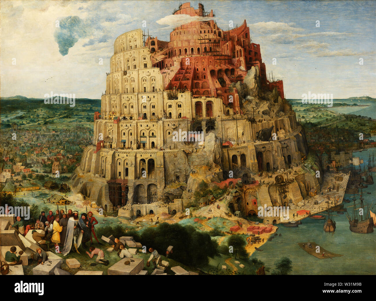 Der Turm von Babel (Wien) (1563) Gemälde von Pieter Bruegel (Brueghel) der Ältere (I) - Sehr hohe Qualität und Auflösung Stockfoto Der Turm von Babel (Wien) (1563) Gemälde von Pieter Bruegel (Brueghel) der Ältere (I) - Sehr hohe Qualität und Auflösung Stockfoto