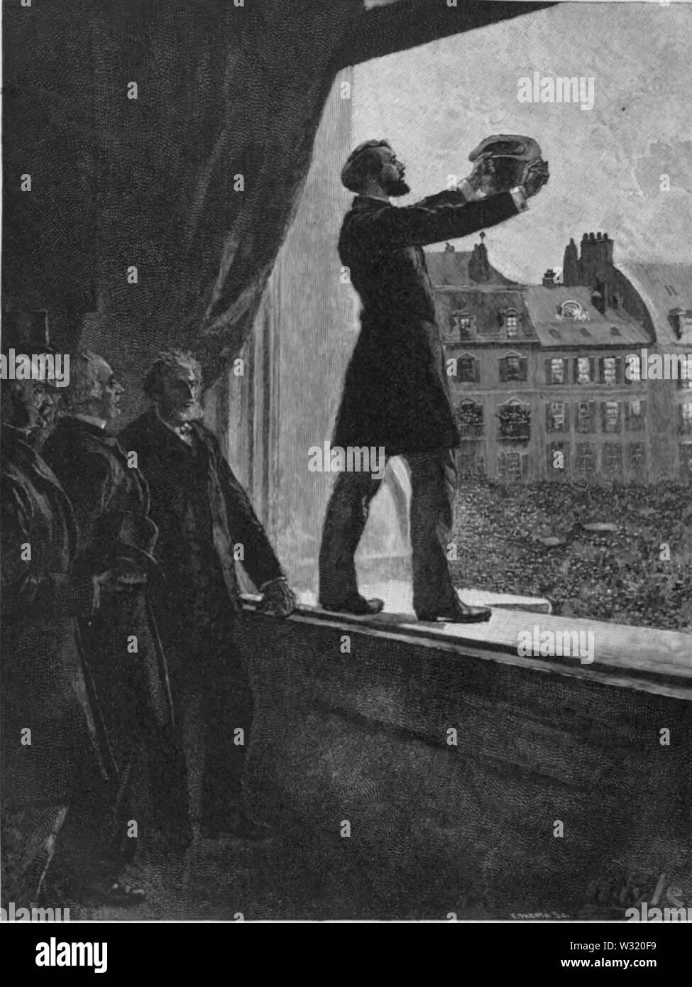 SMA V01 D014 Gambetta Verkündigung der Französischen Republik Stockfoto