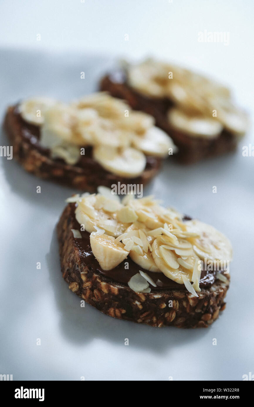 Lecker Toast wie der Morgen Frühstück Stockfoto