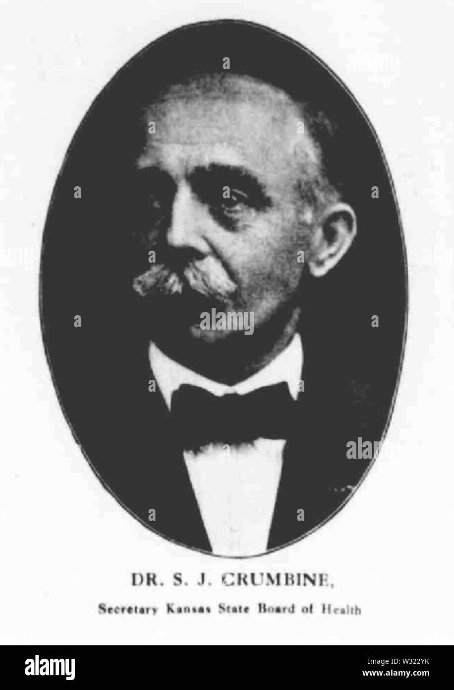 Samuel Jay Crumbine Zeitung Foto Stockfoto