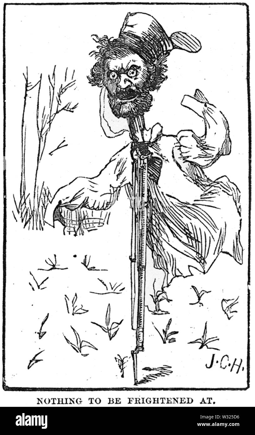 Schurz Vogelscheuche Stockfoto