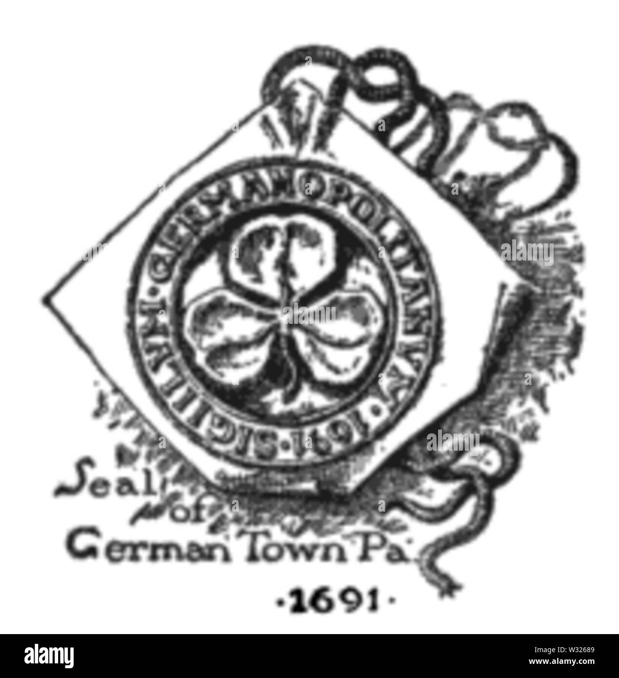 1691 SealOfGermantownPa Stockfoto
