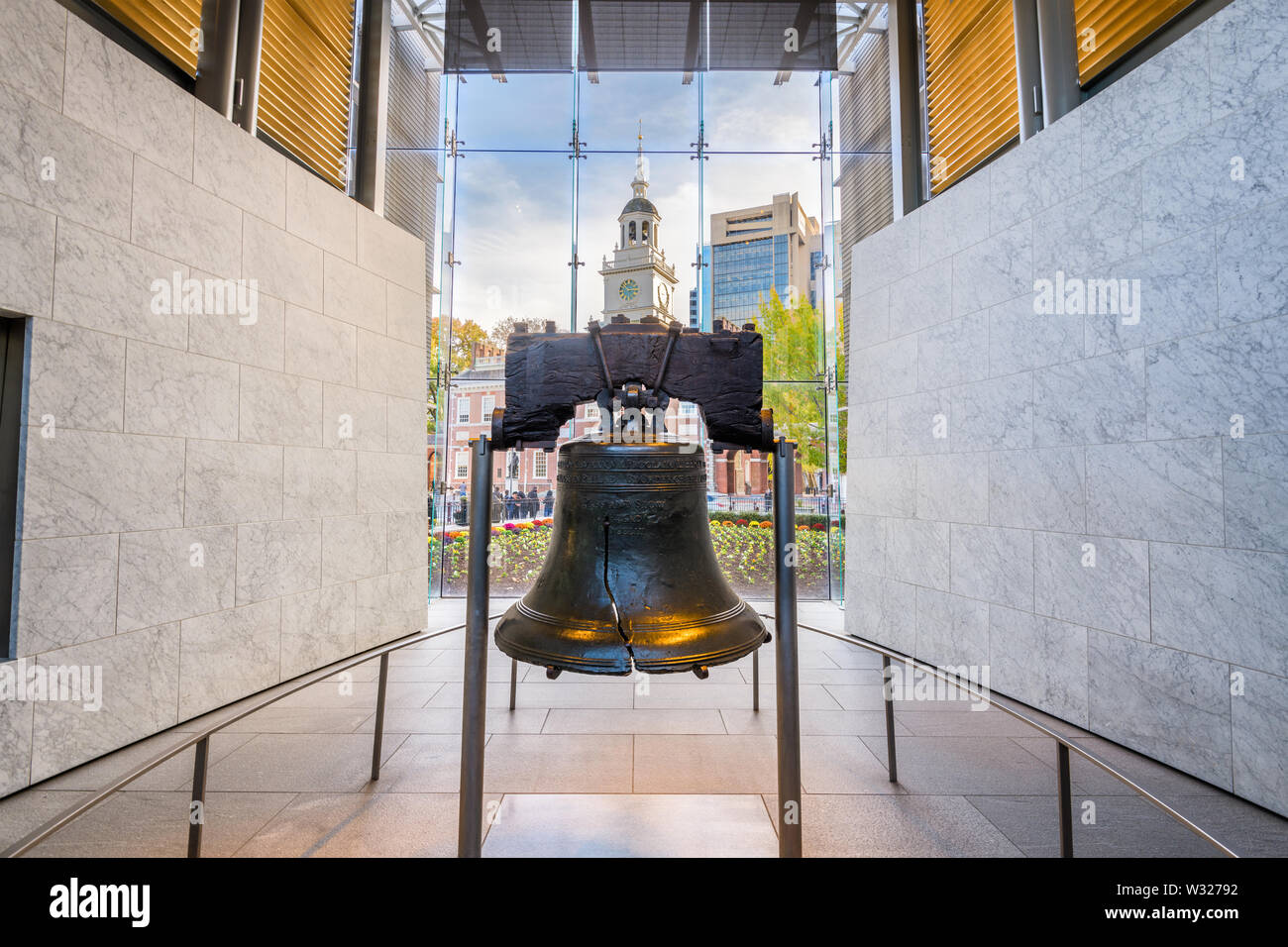 Philadelphia, Pennsylvania, USA in der Liberty Bell. Stockfoto