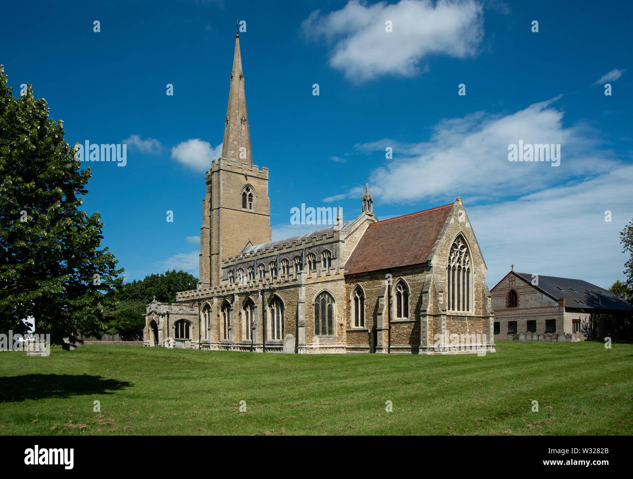 St Wendreda's Kirche außen Stockfoto