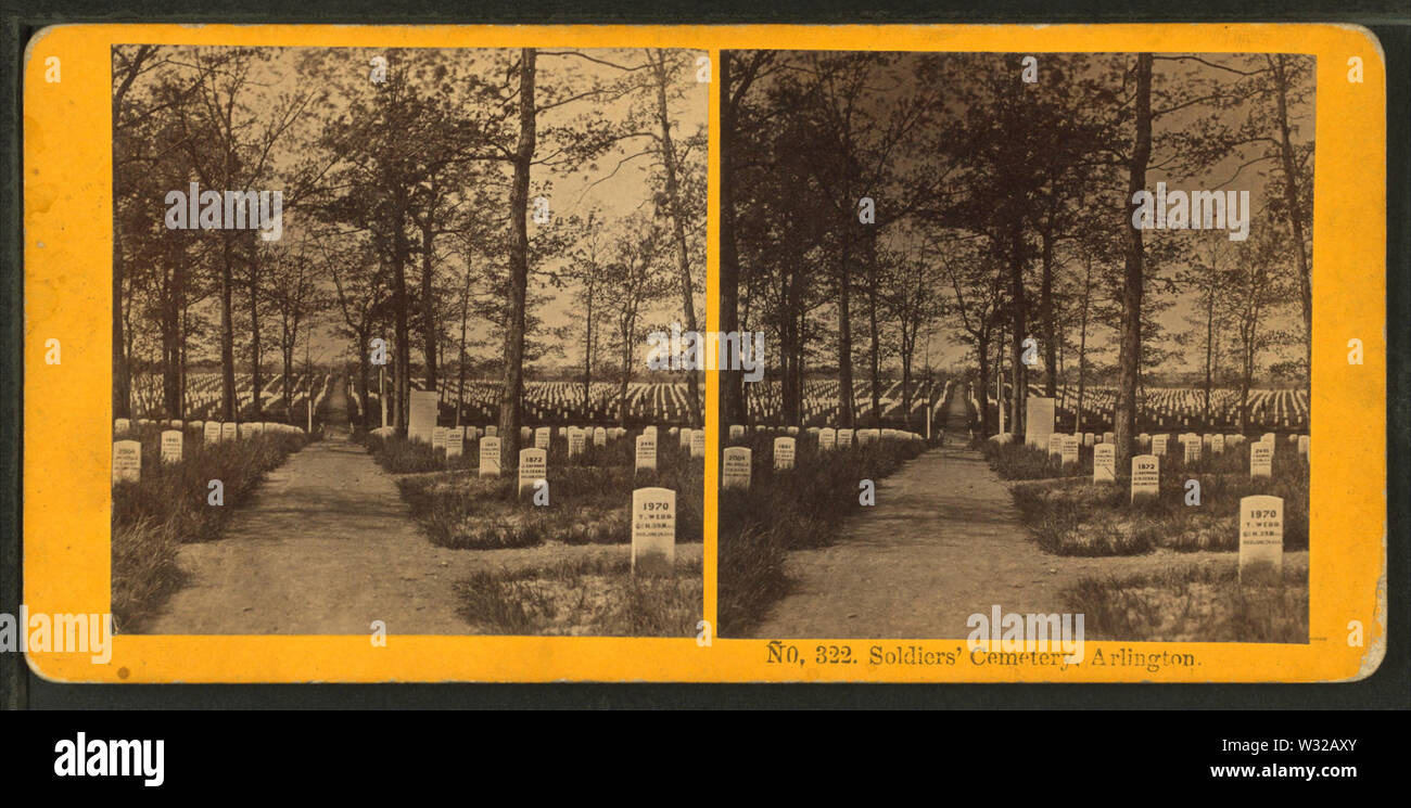 Soldatenfriedhof, Arlington, von Kilburn Brothers 5 Stockfoto