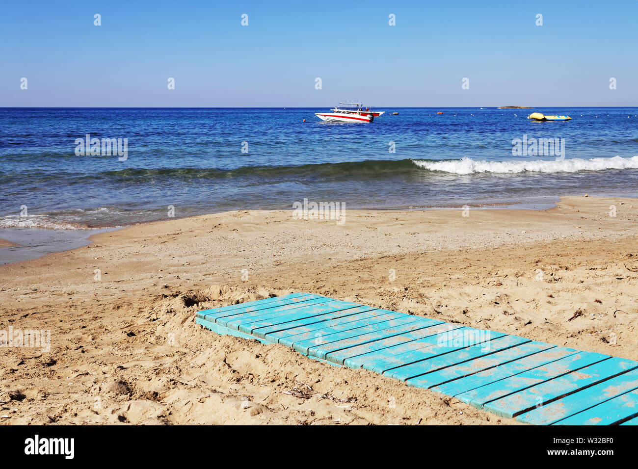 Kreta Strand Landschaft auf der griechischen Insel im Sommer Tag Stockfoto
