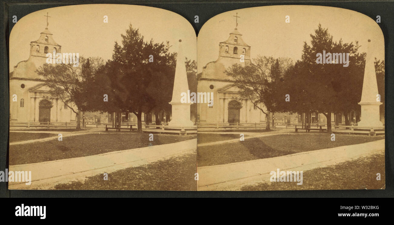 Spanische Kathedrale der Hl. Augustinus, Fla, von Robert N Dennis Sammlung von stereoskopische Ansichten Stockfoto