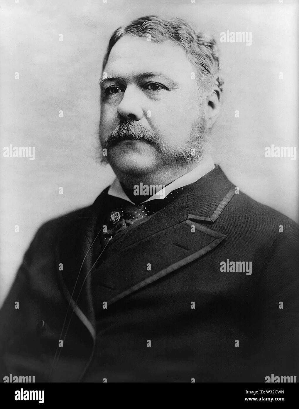 Chester A. Arthur (1829-86), 21. Präsident der Vereinigten Staaten, Kopf und Schultern Portrait, Foto von Charles Milton Bell, 1882 Stockfoto