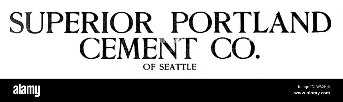 Superior Portland Cement Logo Stockfoto