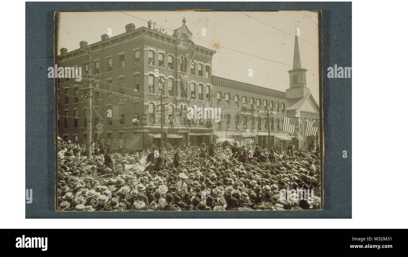 Teddy Roosevelt, Willimantic, CT 1902 Stockfoto