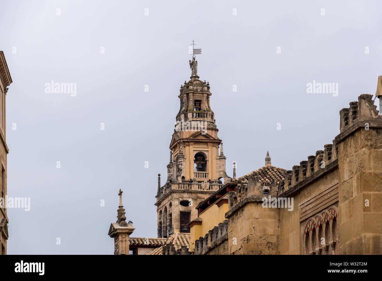 Der Glockenturm der Moschee-Kathedrale von Córdoba, Spanien Stockfoto