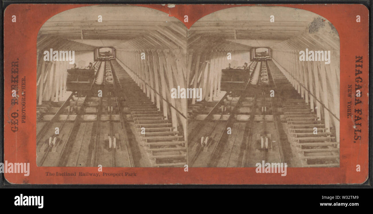 Die geneigten Bahn, Prospect Park, Barker, George, 1844-1894 2 Stockfoto